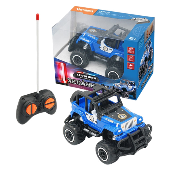 Bộ đồ chơi xe địa hình điều khiển từ xa xe cảnh sát WINKA DK81009