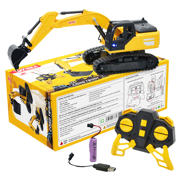 Đồ chơi điều khiển từ xa máy xúc gầu WINKA DK81266