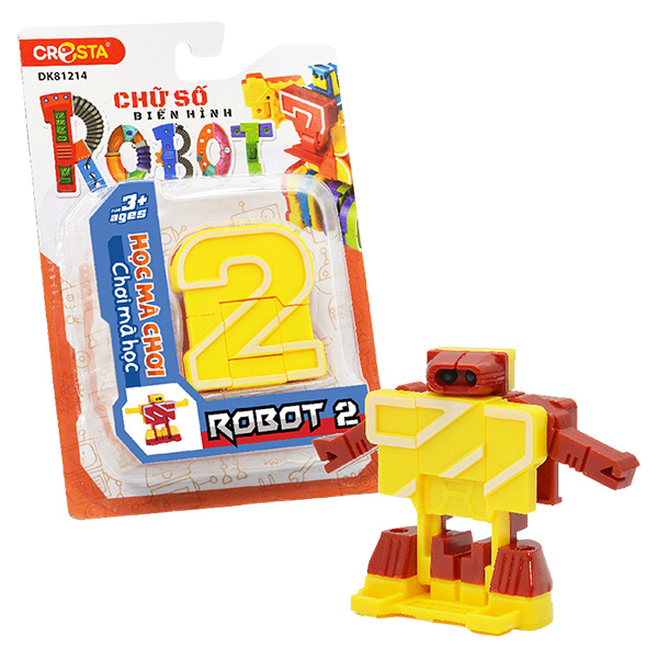 Đồ chơi chữ số biến hình robot 2 CRESTA DK81214