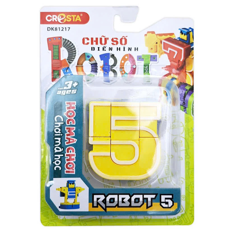 Đồ chơi chữ số biến hình robot 5 Duka DK81217