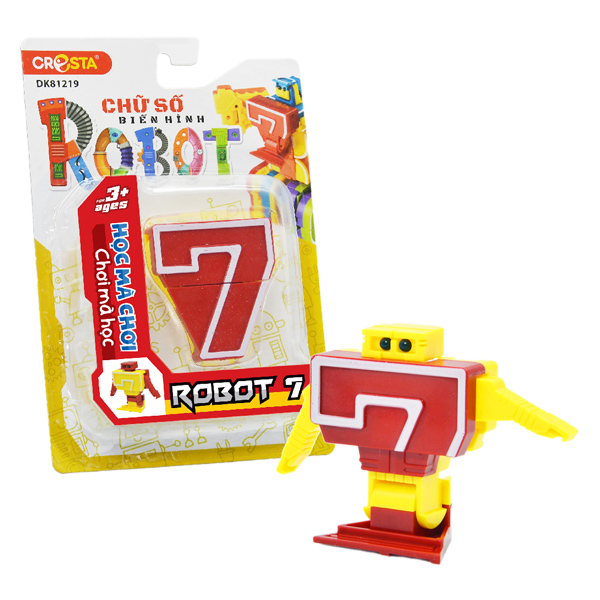Đồ chơi chữ số biến hình robot 7 CRESTA DK81219