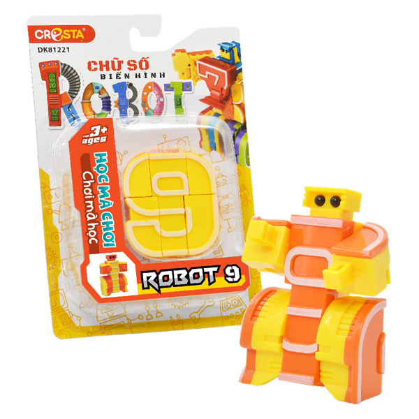 Đồ chơi chữ số biến hình robot 9 CRESTA DK81221