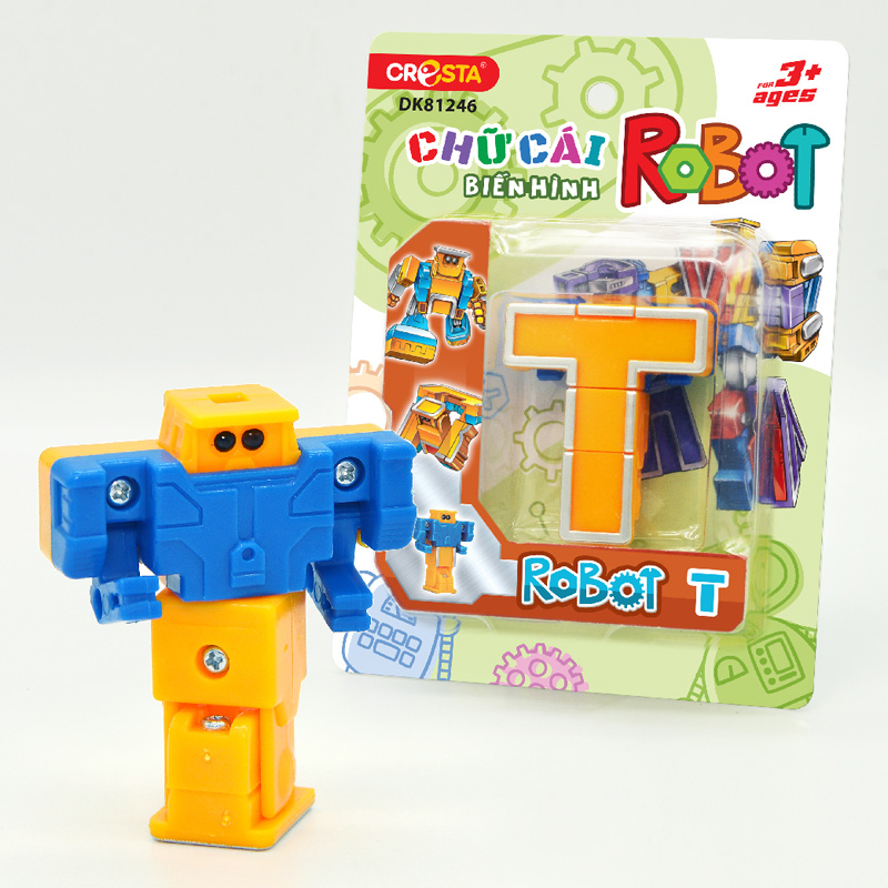 Đồ chơi chữ cái biến hình robot T Duka DK81246