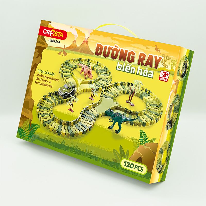 Đồ chơi mô hình đường ray biến hóa CRESTA DK81264 (120 chi tiết) 3