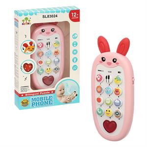 Đồ Chơi Lục Lạc Điện Thoại Thỏ Hồng Sunlike Baby Toys Sl83024