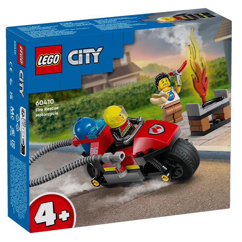 Đồ chơi lắp ráp xe mô tô cứu hỏa Lego City 60410