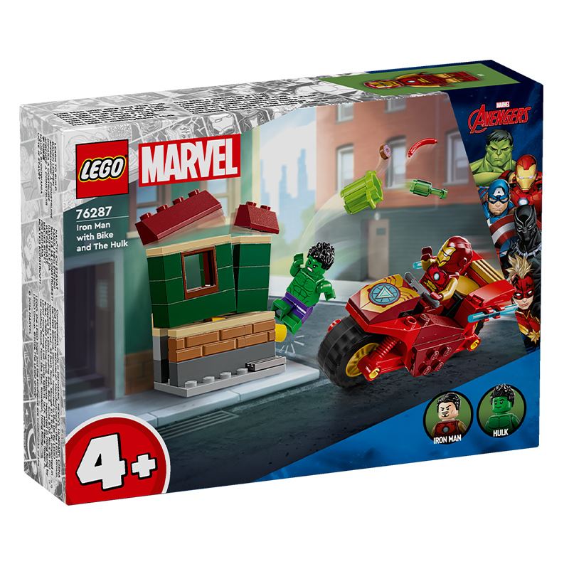 Đồ chơi lắp ráp xe máy của Iron Man và người khổng lồ Lego Marvel 76287