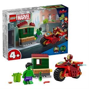 Đồ Chơi Lắp Ráp Xe Máy Của Iron Man Và Người Khổng Lồ Lego Marvel 76287