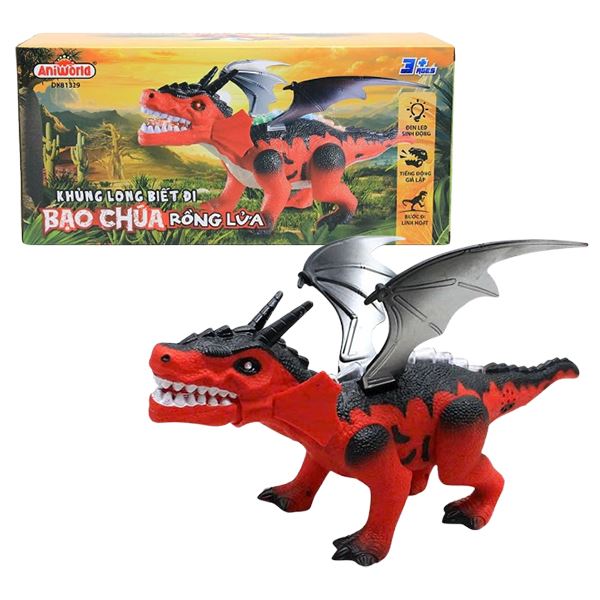 Đồ chơi mô hình khủng long biết đi bạo chúa rồng lửa Duka DK81329