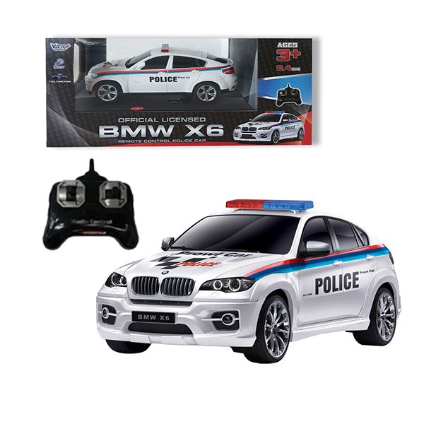 Đồ chơi điều khiển xe cảnh sát BMW X6 Vecto VT2404P/WH