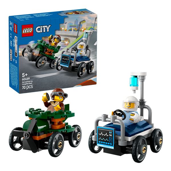 Đồ chơi lắp ráp bộ đôi máy bay và xe cấp cứu di động Lego City 60459
