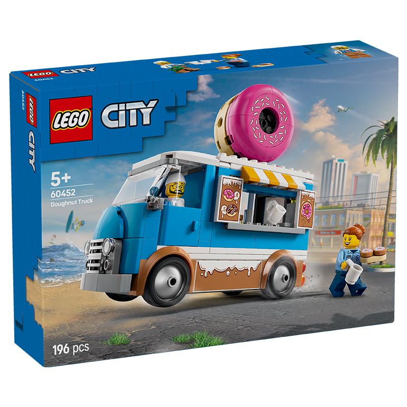 Đồ chơi lắp ráp xe bánh donut di động Lego City 60452 (196 chi tiết)