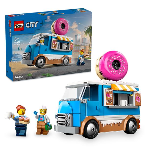 Đồ chơi lắp ráp xe bánh donut di động Lego City 60452