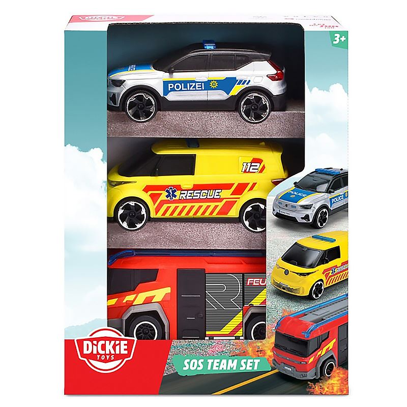 Đồ chơi bộ 3 xe cứu hộ Dickie Toys 203712028038
