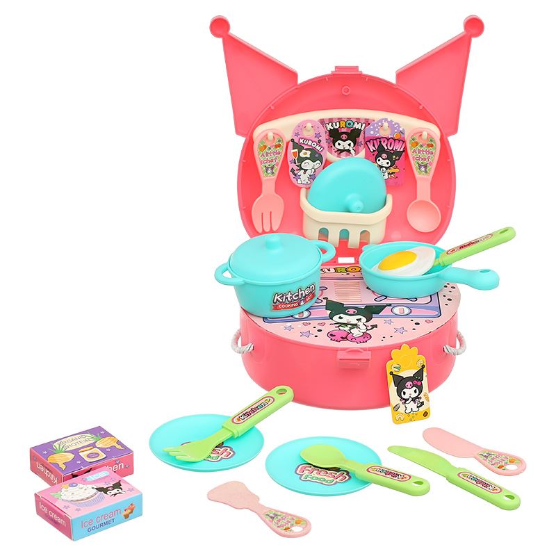 Đồ chơi túi đeo Kuromi dụng cụ nấu ăn HappyTime 9521 (26 chi tiết) 8