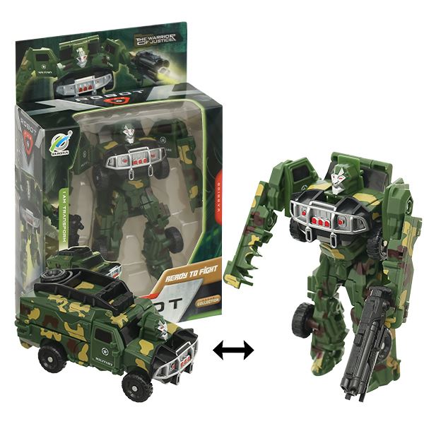 Đồ chơi chiến binh robot biến hình xe bọc thép HappyTime 6372