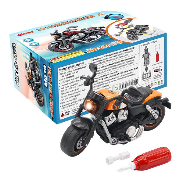Đồ chơi lắp ráp xe mô tô phân khối lớn WINKA DK81353 - Màu ngẫu nhiên