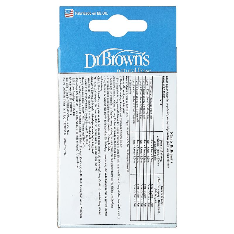 Bộ 2 núm ti Dr.Brown's cổ hẹp size Y (từ 9 tháng) 9