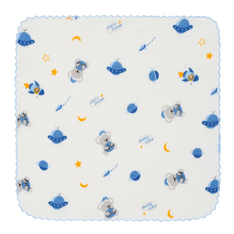 Set 5 cái khăn sữa cotton KACHOOBABY 2 lớp 30x30 cm - Màu ngẫu nhiên 4