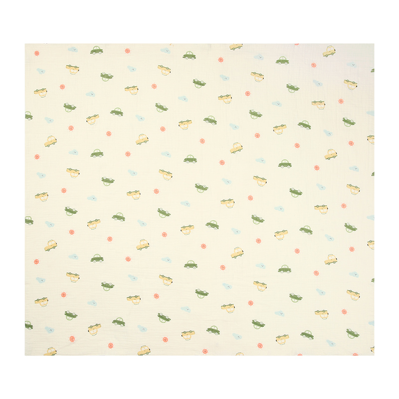 Khăn tắm muslin Bessla 2 lớp 90x100 cm - Ô tô 3
