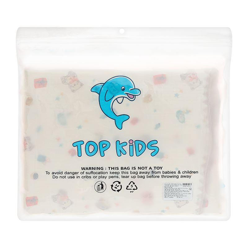 Khăn tắm cotton TOP KIDS 4 lớp 80x100 cm - Màu ngẫu nhiên 8