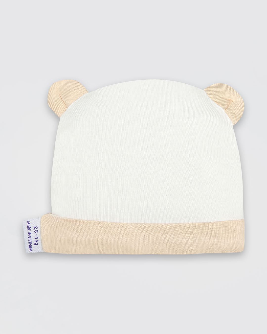 Set nón, bao tay bao chân tai thú BabyMommy màu be (0 - 3 tháng) 3