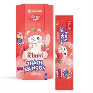 Thạch Ích Nhi Hỗ Trợ Ăn Ngon Hương Vải, 21 Gói (Từ 2 Tuổi)