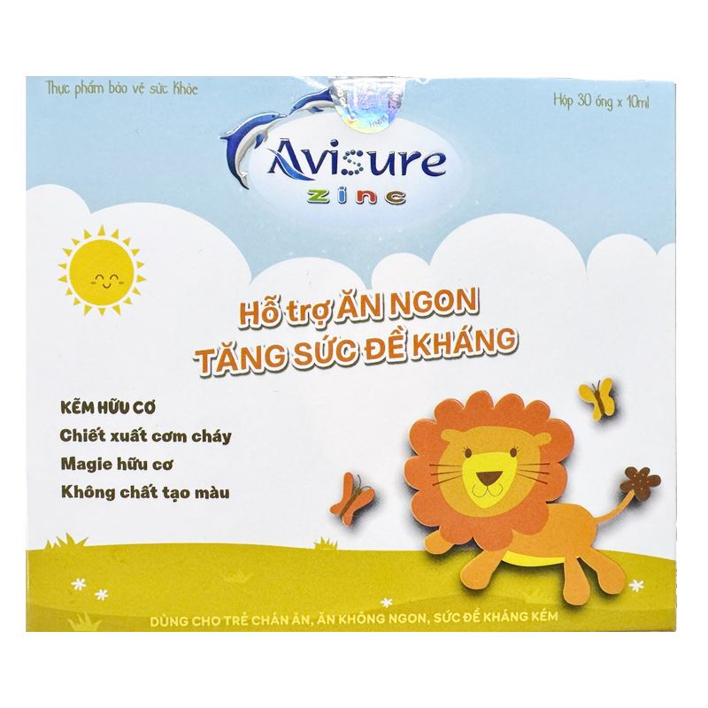 Avisure ZinC hỗ trợ ăn ngon, tăng đề kháng