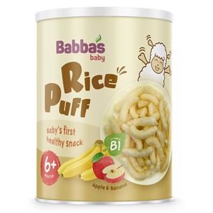 Bánh Gạo Ăn Dặm Babba's Baby Vị Táo, Chuối Lon 40G (Từ 6 Tháng) - Giao Bao Bì Ngẫu Nhiên