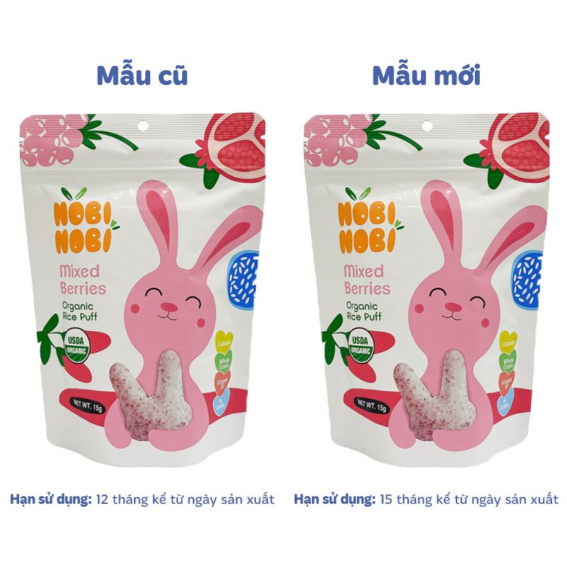 Bánh gạo ăn dặm Nobi Nobi vị cải xoăn, súp lơ và phô mai gói 15g (từ 8 tháng) - Giao bao bì ngẫu nhiên 9