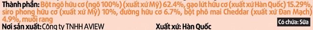Bánh ăn dặm Mom's Choice vị phô mai gói 25g (từ 6 tháng)-TPDD