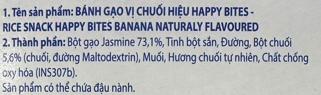 Thành phần dinh dưỡng