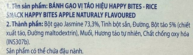 Thành phần dinh dưỡng