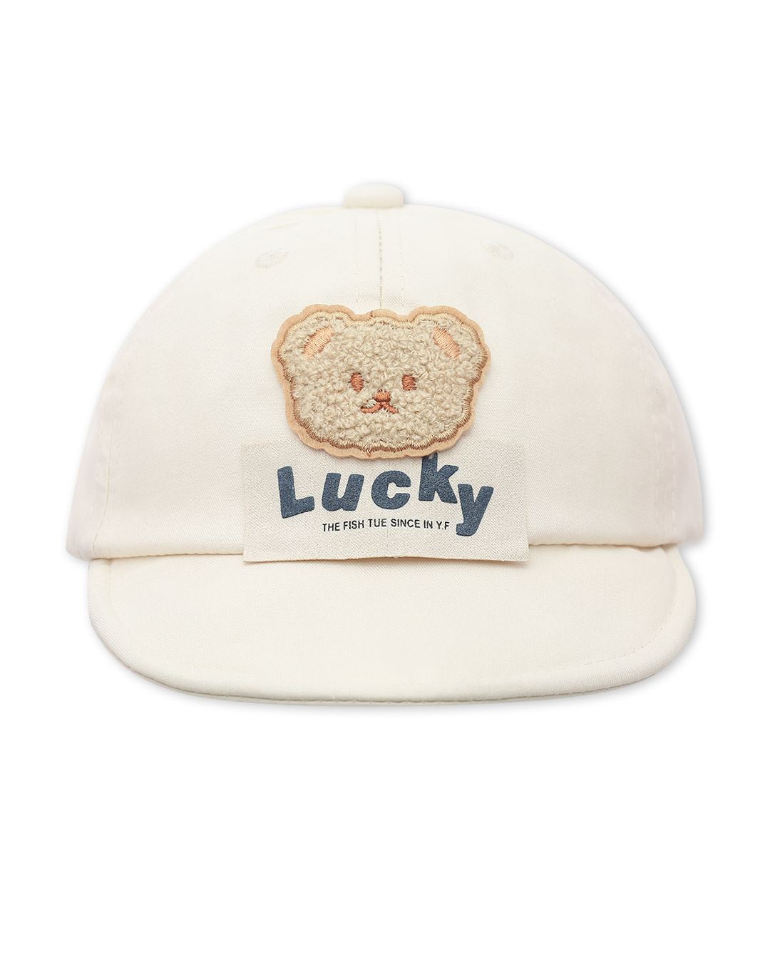 Nón kết cho bé TOP KIDS thêu gấu Lucky màu xanh dương 9