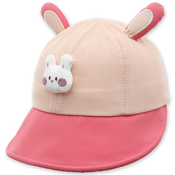 Nón kết TOP KIDS thêu thỏ màu hồng