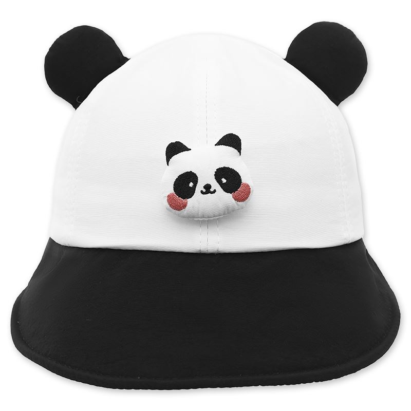 Nón kết cho bé TOP KIDS thêu gấu màu đen - trắng 2