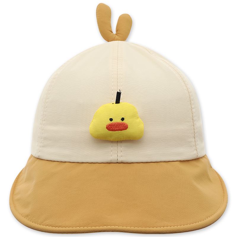 Nón kết cho bé TOP KIDS thêu vịt màu vàng 2