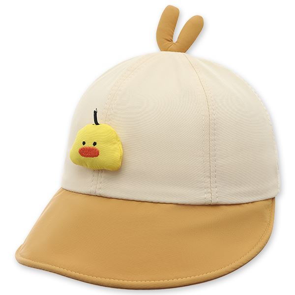 Nón kết TOP KIDS thêu vịt màu vàng