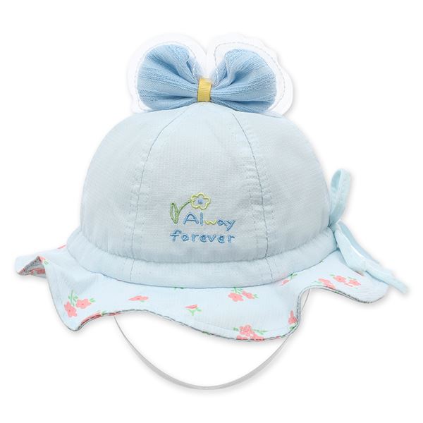 Nón vành TOP KIDS in hoa màu xanh dương