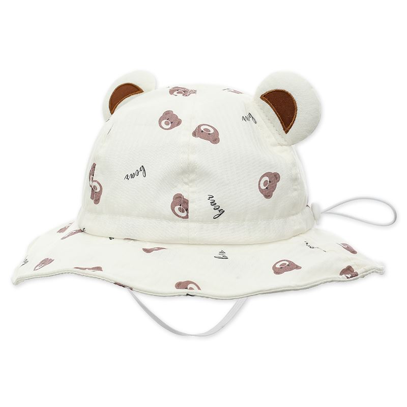 Nón vành cho bé HappyTime V21 màu trắng