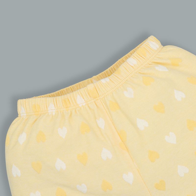 Bộ sát nách bé gái Pony Kids in gà con màu vàng 7