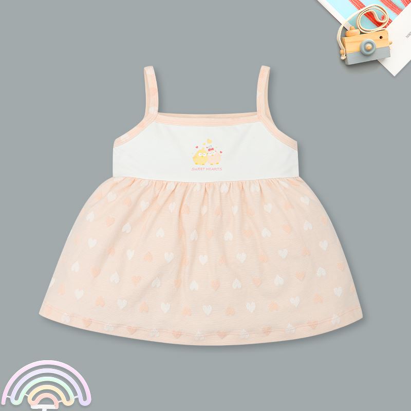 Bộ sát nách bé gái Pony Kids in gà con màu vàng 13