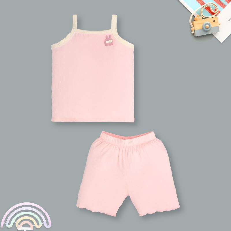 Bộ sát nách bé gái Lullaby NH397N màu cam 13