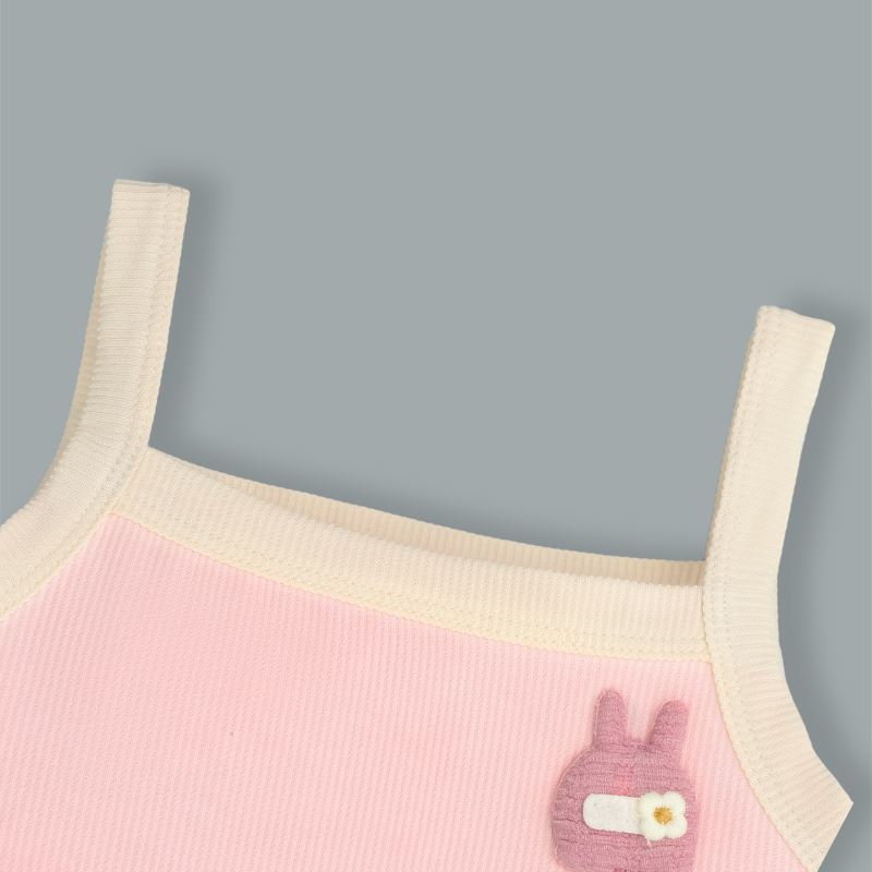 Bộ sát nách bé gái Lullaby NH397N màu cam 16