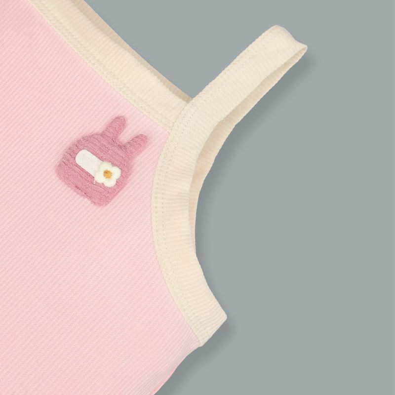 Bộ sát nách bé gái Lullaby NH397N màu cam 17