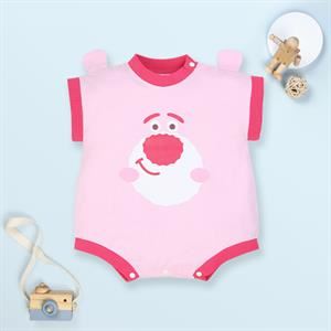 Bodysuit Bé Gái Pony Kids In Gấu Dâu Màu Hồng