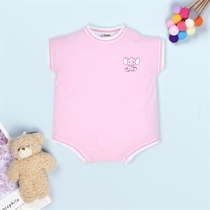 Bodysuit Bé Gái Pony Kids In Voi Màu Hồng