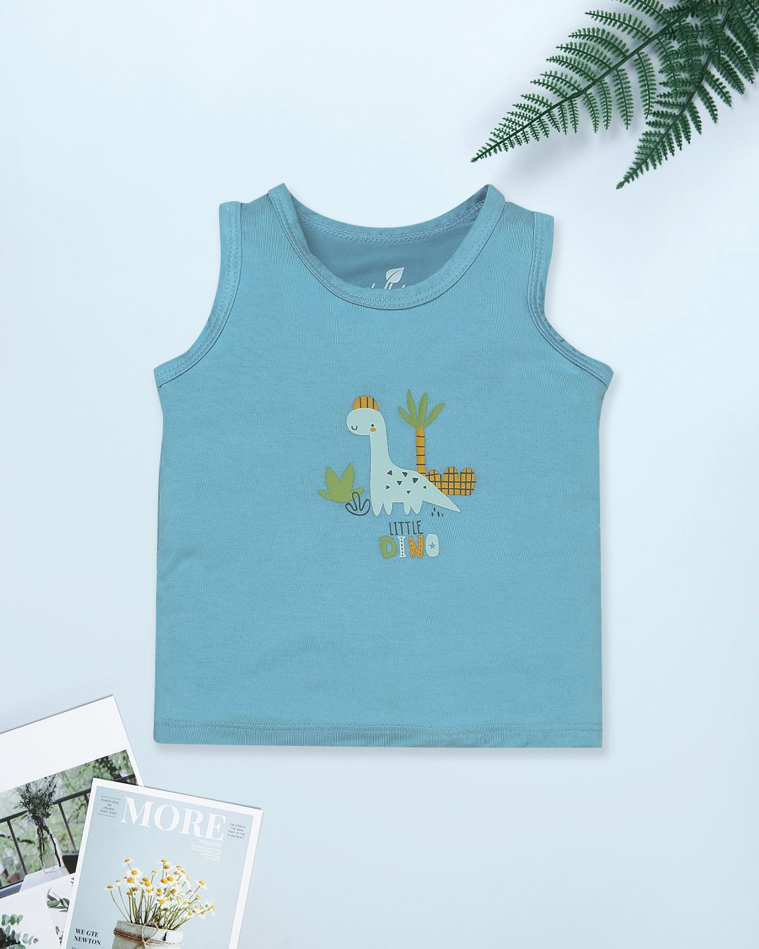 Bộ sát nách bé trai Lullaby NH984R màu nâu 12