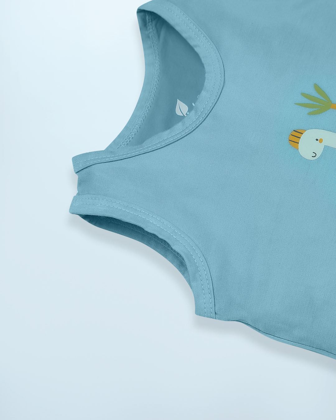 Bộ sát nách bé trai Lullaby NH984R màu nâu 14