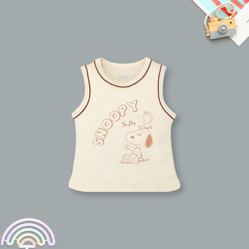 Bộ sát nách bé trai Pony Kids in Snoopy màu xanh ghi 14